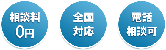 相談無料・全国対応・電話相談可