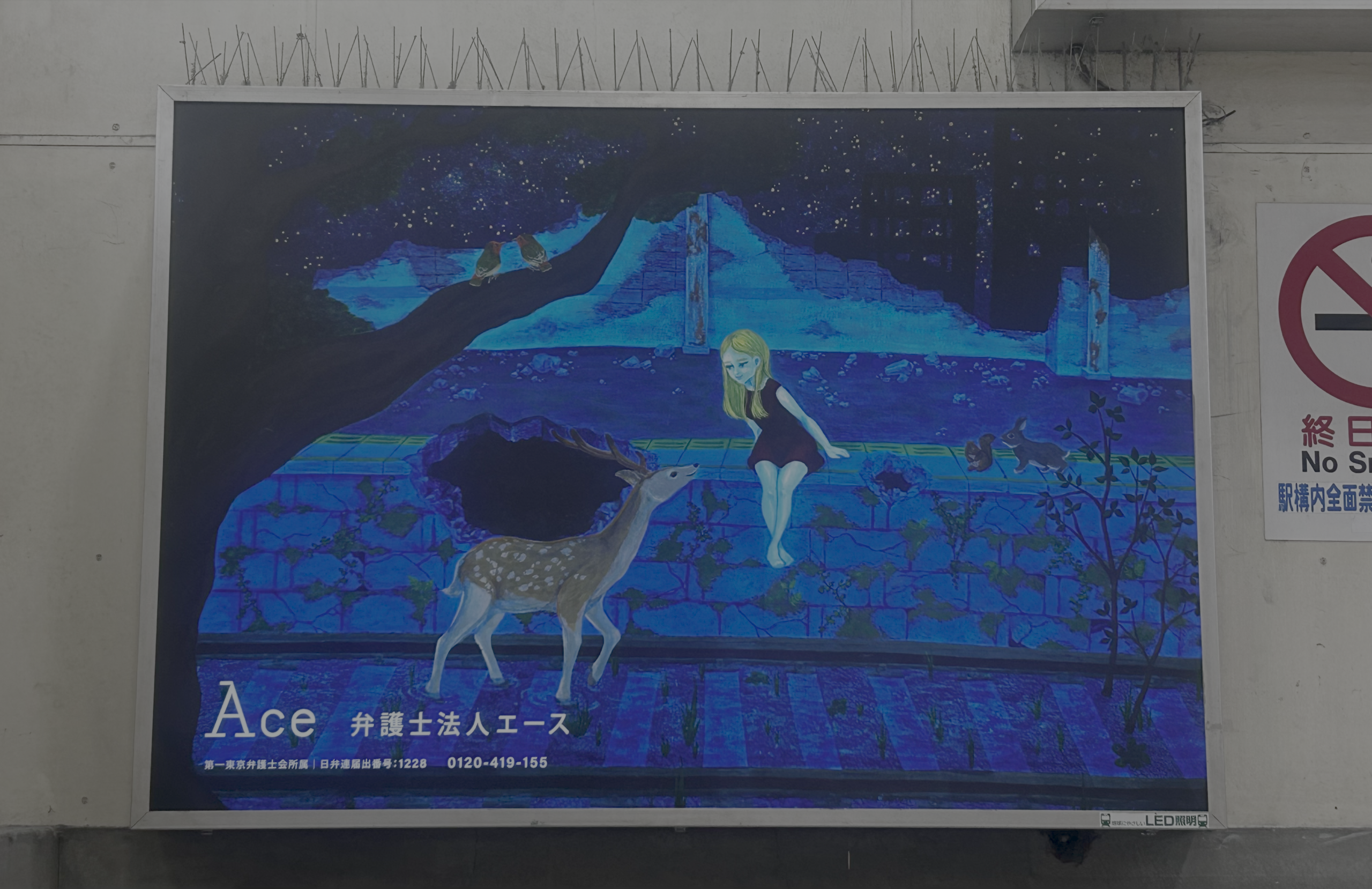 駅のホームで、輝く星を見つけてください！